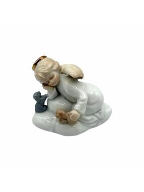 Vintage Russ Berrie Angel on Cloud Porcelain Figurine